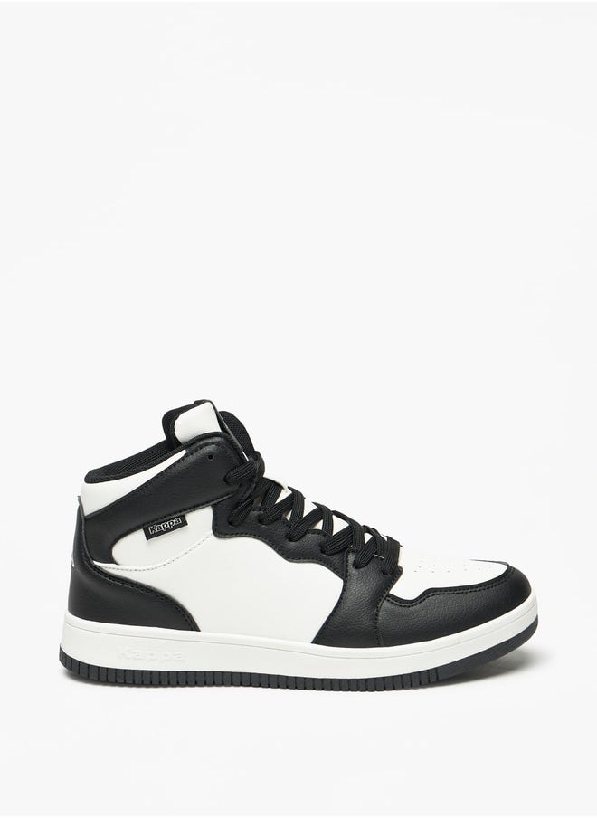 Kappa - Women's Colourblock High-Top Sneakers with Lace-Up Closure - Image 1