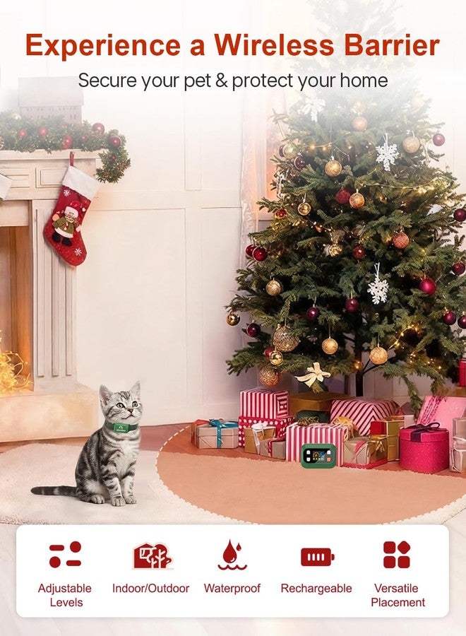 MIMOFPET Extra Outdoor Indoor Wireless Pet Barrier Transmitter for Cats Dogs, Waterproof Transmitter Only,Green - Image 4