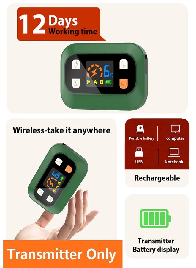 MIMOFPET Extra Outdoor Indoor Wireless Pet Barrier Transmitter for Cats Dogs, Waterproof Transmitter Only,Green - Image 2