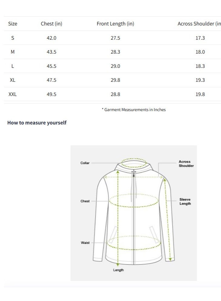 ذا بير هاوس جاكيت رجالي خفيف من البوليستر بجيوب متعددة مقاوم للماء والرياح وقابل للتنفس للاستخدام اليومي والخارجي - Image 2
