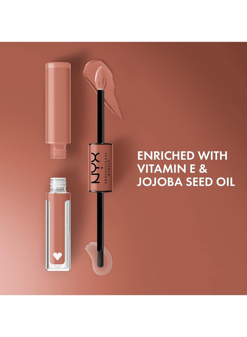 NYX PROFESSIONAL MAKEUP Shine Loud Lipstick with Clear Lip Gloss - Global Citizen - Image 2