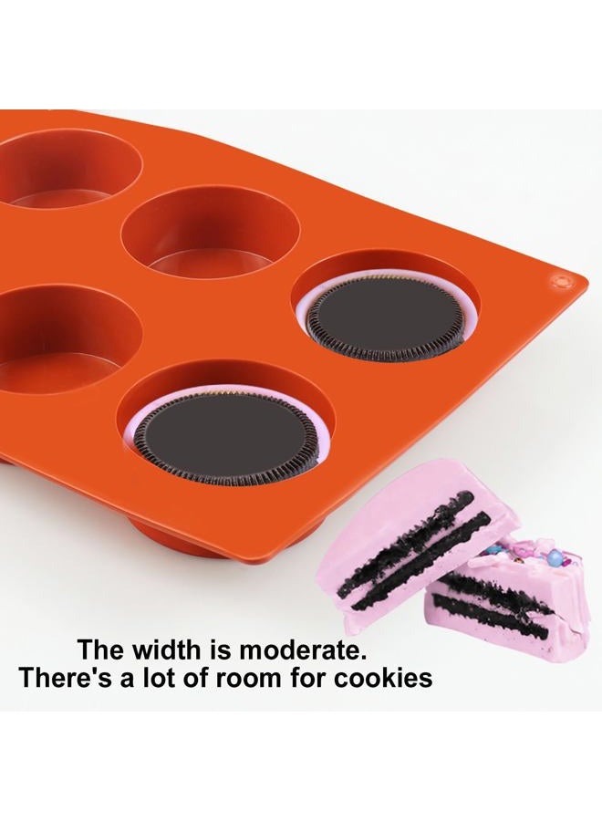 PalkSky Round Cylinder Candy /Chocolate Cover Cookie Mold (3 Pieces) - Image 2
