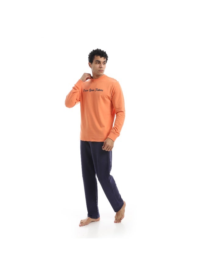 REDCOTTON Men’s Homewear Pajama Set – Printed Long Sleeve - Image 2