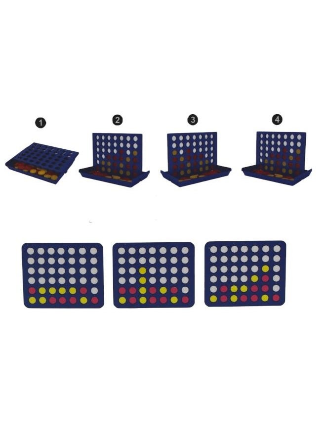 Rally Four-In-A-Row Four Connect Indoor Table Game Party Toy  - Image 2