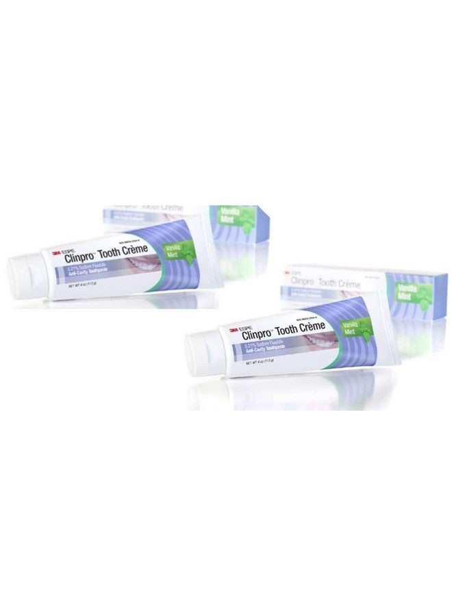 12117 Clinpro Tooth Creme 0.21% Naf Anti Cavity Toothpaste Vanilla Mint (Pack Of 2)