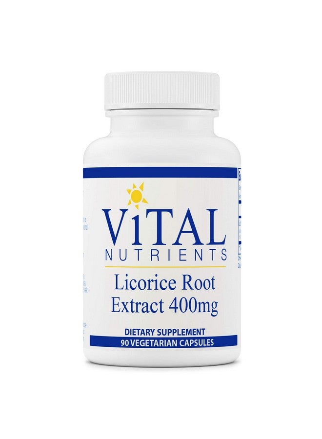 Vital Nutrients مستخلص جذور العرقسوس دعم المناعة العشبي دعم الغدة الكظرية 90 كبسولة نباتية لكل زجاجة 400 ملغ - Image 2