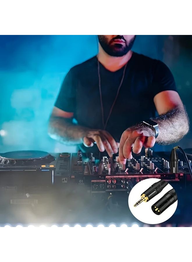 DREMAKE 39.37 Inch XLR Male to 3.5mm Male Audio Cable Balanced Adapter for Studio Recording - Image 5