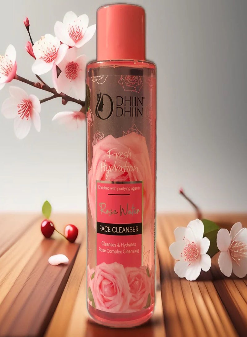 دين دين منظف الوجه بماء الورد 225 مل