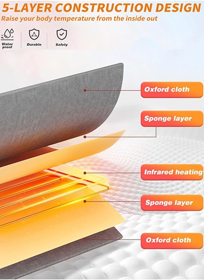 Garlo - Infrared Sauna Blanket for Detoxification, Portable Far Infrared Sauna Blanket for Home, Detoxify and Relieve Fatigue, Sauna Blanket with 45-80℃ and 30-60 Minutes Timer Switch Controller, 180cm x 80cm - Image 1