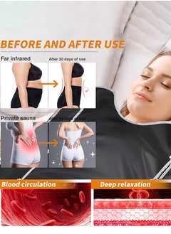 Infrared Sauna Blanket for Detoxification, Portable Far Infrared Sauna Blanket for Home, Detoxify and Relieve Fatigue, Sauna Blanket with 45-80℃ and 30-60 Minutes Timer Switch Controller, 180cm x 80cm - pzsku/ZD56D1CD7563880287B43Z/45/_/1736321833/f8c4f081-a5f5-41f6-b6d2-c0c567137592