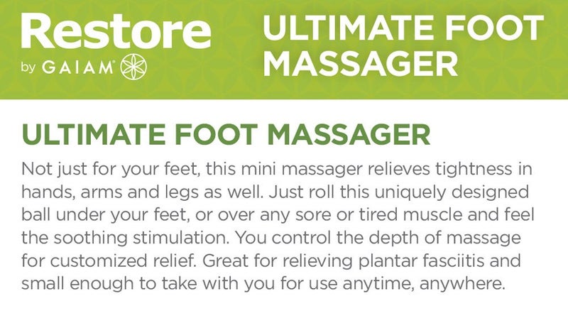 Gaiam Restore Ultimate Foot Massage Roller, Blue - Image 5