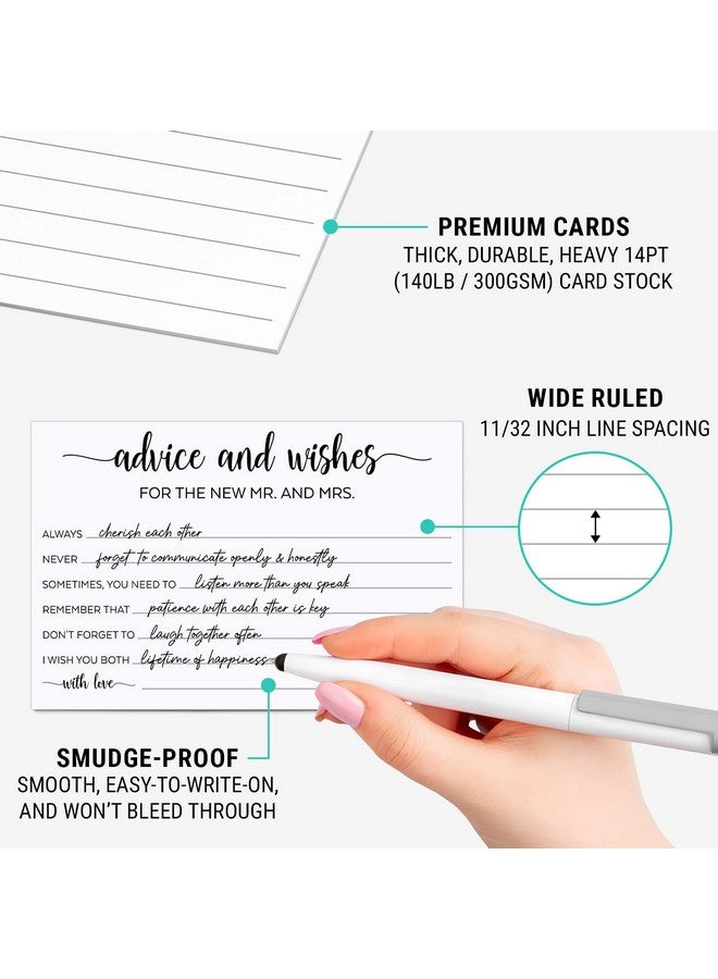 321 دن نصائح وتمنيات للسيد والسيدة، صنع في الولايات المتحدة الأمريكية - 4X6 أبيض، نصائح زفاف للعروس والعريس والمتزوجين حديثًا وحفلات الزفاف، ورق مقوى فاخر سميك بتصميم بسيط وبسيط - 50 بطاقة - Image 3
