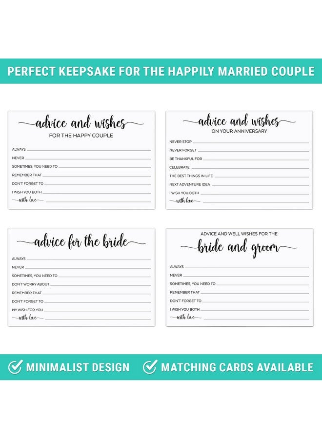 321 دن نصائح وتمنيات للسيد والسيدة، صنع في الولايات المتحدة الأمريكية - 4X6 أبيض، نصائح زفاف للعروس والعريس والمتزوجين حديثًا وحفلات الزفاف، ورق مقوى فاخر سميك بتصميم بسيط وبسيط - 50 بطاقة - Image 5