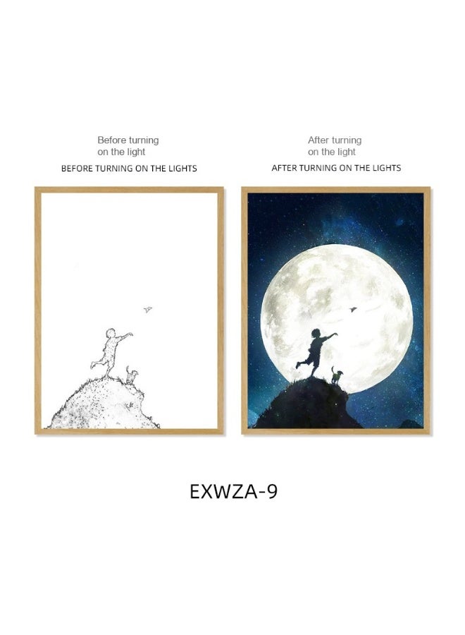 Anna 8-Inch Three Color Wireless Touch Color Decoration Light Painting - Image 1