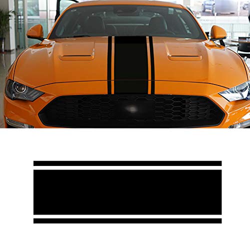LANZMYAN Car Hood Decal Sticker DBS006 Universal Hood Racing Stripes Body Side Vinyl Modified Exterior Decoration Decal Black - Image 1