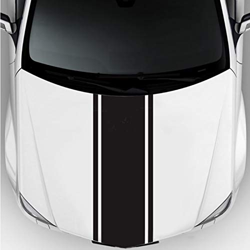 LANZMYAN Car Hood Decal Sticker DBS006 Universal Hood Racing Stripes Body Side Vinyl Modified Exterior Decoration Decal Black - Image 4