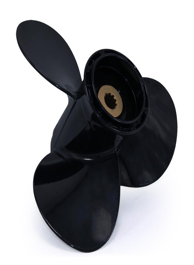 CAPTAIN Outboard Propeller 9 1/4x11 fit Suzuki DF8A DF9.9A DF9.9B DF9.9 DT9.9 DF15A DF15 DT15C DT15 DF20A DT20- OEM Grade - 3 Blades - 10 Spline Tooth Aluminum Boat Prop - Image 5