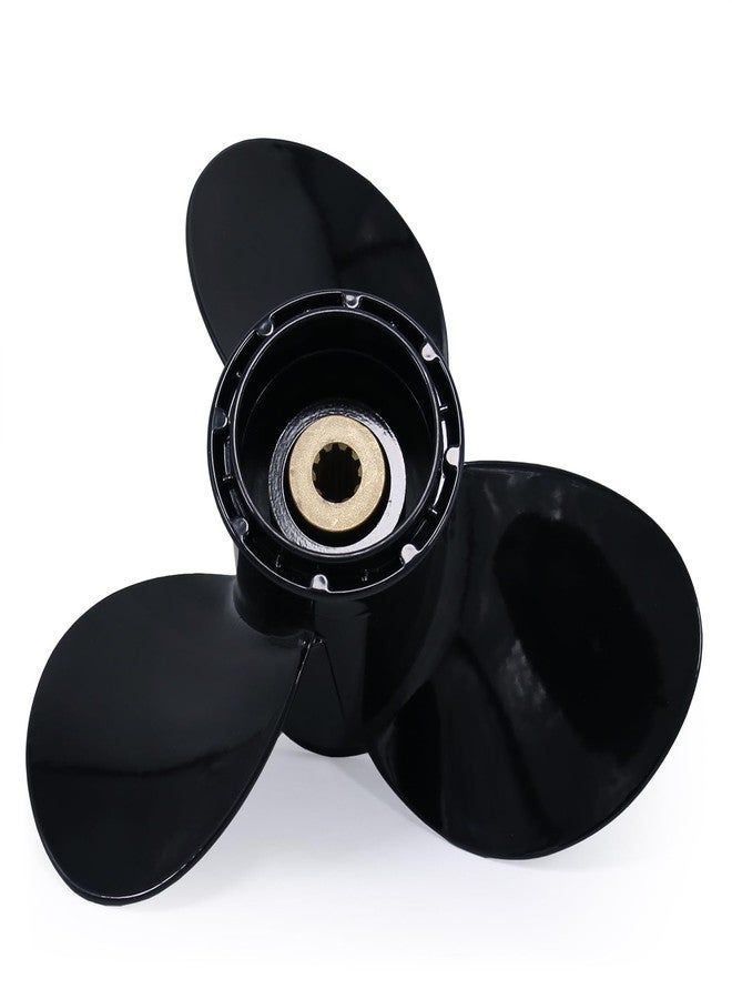 CAPTAIN Outboard Propeller 9 1/4x11 fit Suzuki DF8A DF9.9A DF9.9B DF9.9 DT9.9 DF15A DF15 DT15C DT15 DF20A DT20- OEM Grade - 3 Blades - 10 Spline Tooth Aluminum Boat Prop - Image 4