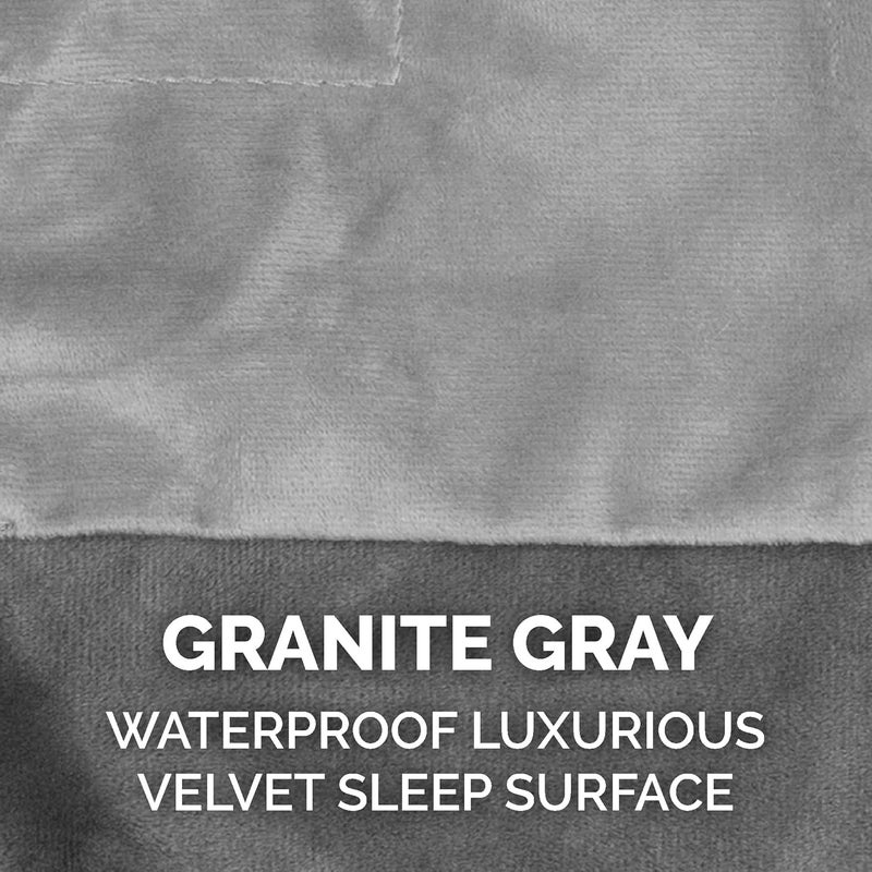 Furhaven Waterproof Throw Blanket for Dogs & Indoor Cats, Washable - Two-Tone Luxe Velvet Dog Blanket - Granite Gray, Extra Large/XL - Image 5