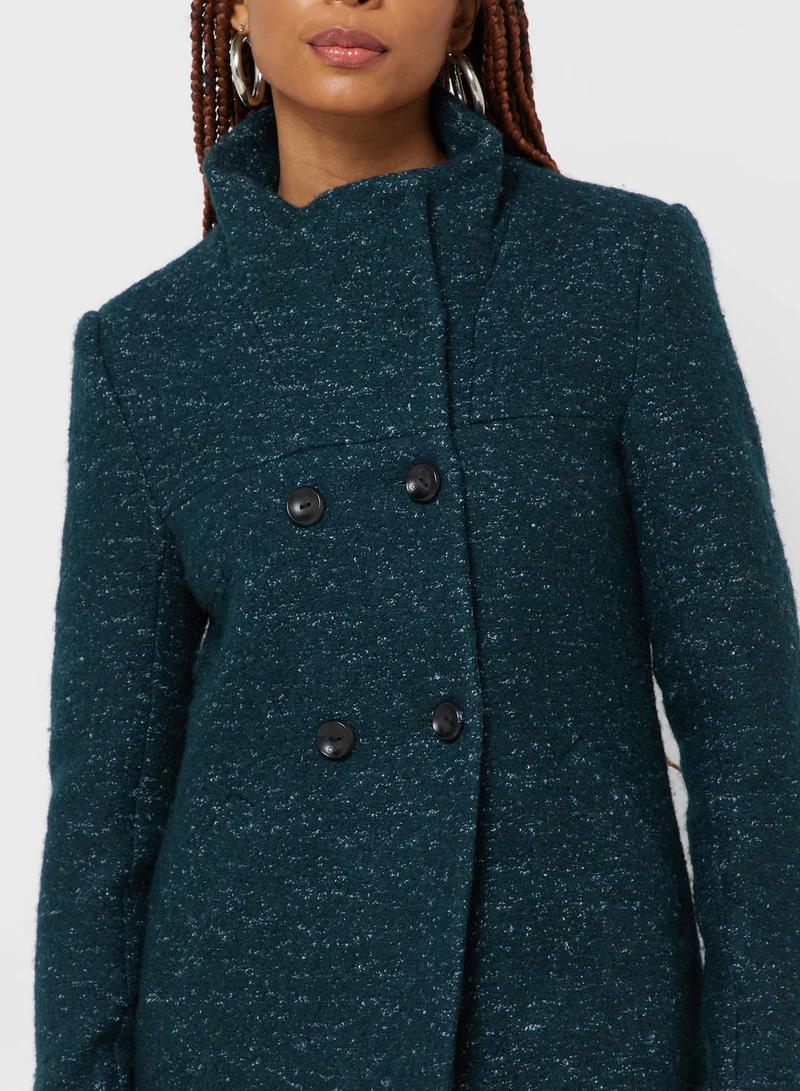 ONLY High Neck Knitted Coat