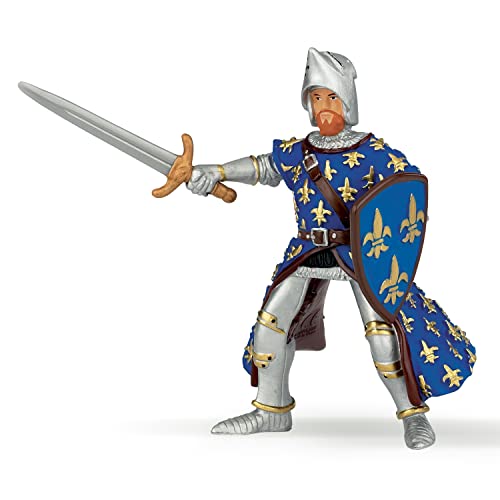 Papo -Hand-Painted - Figurine -Medieval-Fantasy -Blue Prince Philip -39253 - Collectible - for Children - Suitable for Boys and Girls - from 3 Years Old - Image 1
