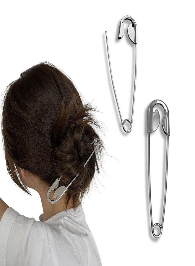RupeeRise 2PCS Bun Pins for Hair Stylish, U Pins for Hair Stylish, Hair Pins for Secure Hair Styling, Set of Two Hair Accessories for Women, Durable and Reusable Hair Bun Maker - Image 1
