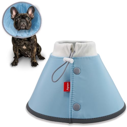 Agape Soft Dog Cone for Small Dogs & Cats, Comfy Dogs Recovery Collar After Surgery, Adjustable E Collar Alternative to Stop Licking, Protective Elizabethan Collars for Pup, Comfortable Dog Cones - Image 1