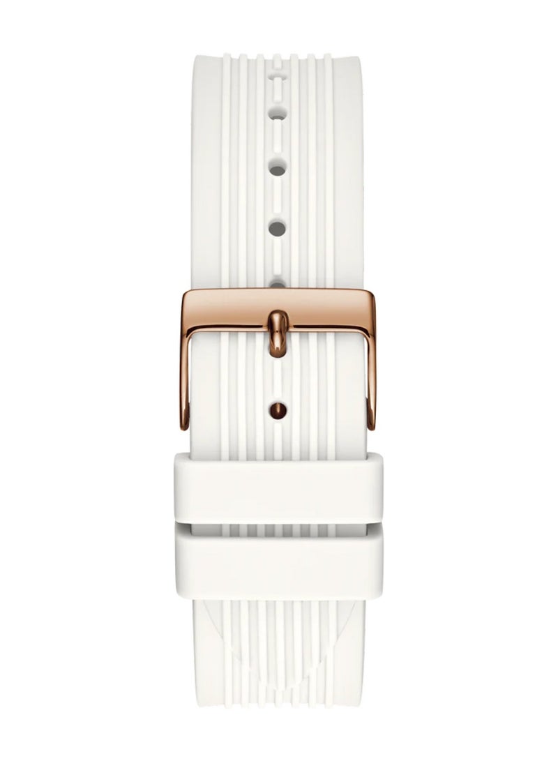 GUESS Women Athena White Rose Gold Tone Multi-function Watch GW0030L3 - Image 4