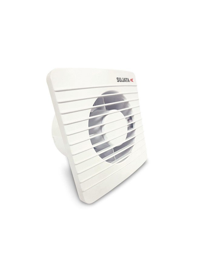 Sujata Exhaust Fan | 2 Yrs Warranty | 100mm, 230V, 2600 RPM, Fan for Bathroom 4 inch, Exhaust Fan for Kitchen 4 inch, 100% Copper Winding, For All Rooms (APB207 -White) - Image 1