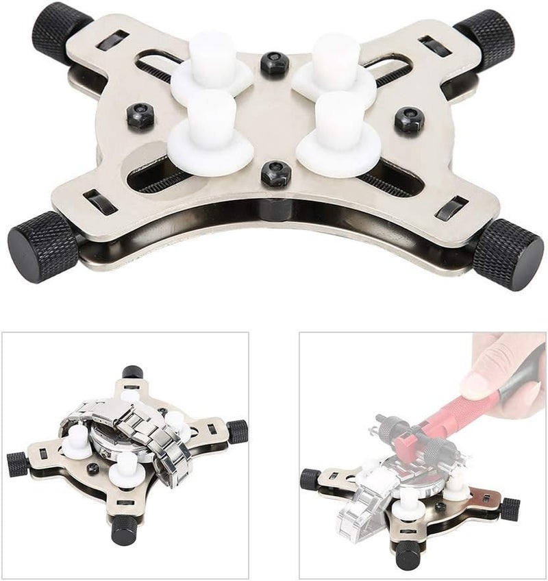 Watch Movement Holder Vice 4 Leg Metal Plastic Construction Supports 60mm Diameter - Image 4