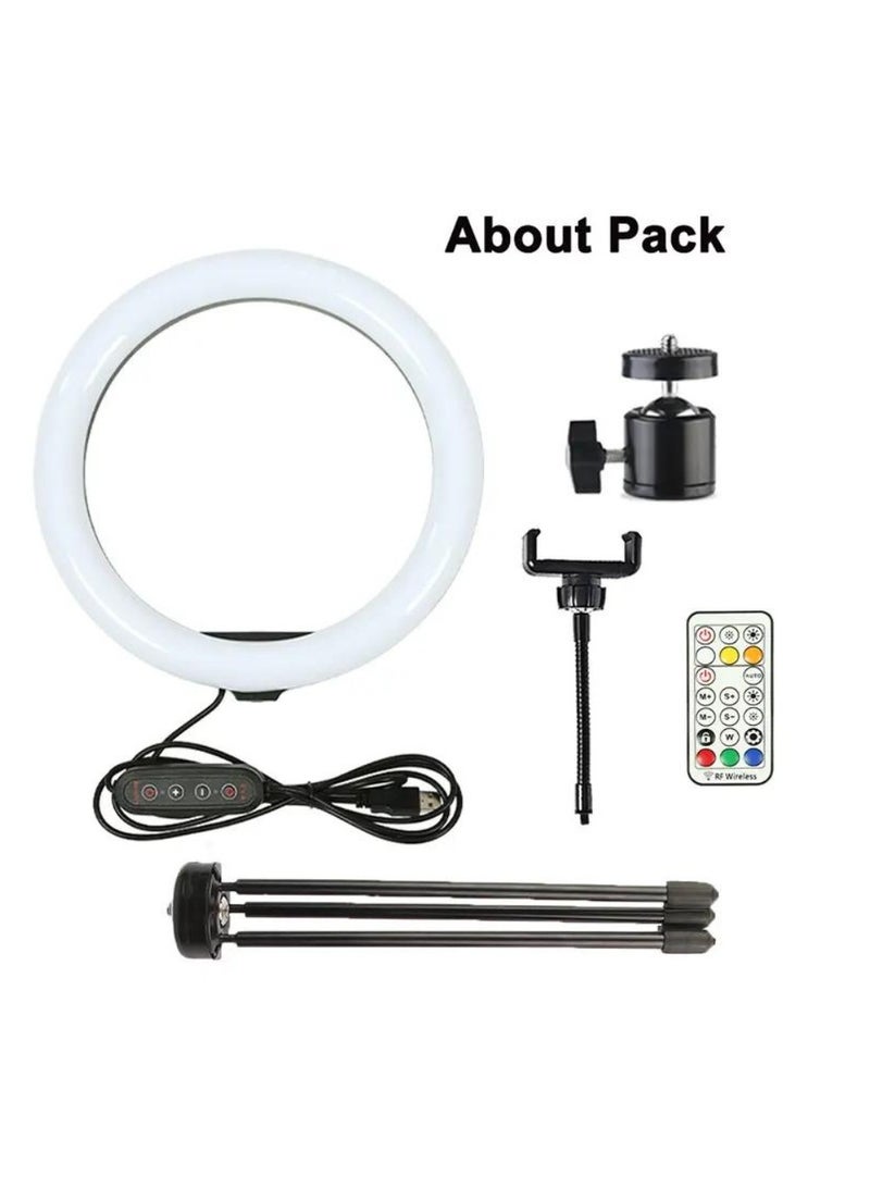 ار جي بي ضوء RGB LED ناعم MJ26 لكاميرا الهاتف الذكي وتصوير فيديو يوتيوب - Image 3