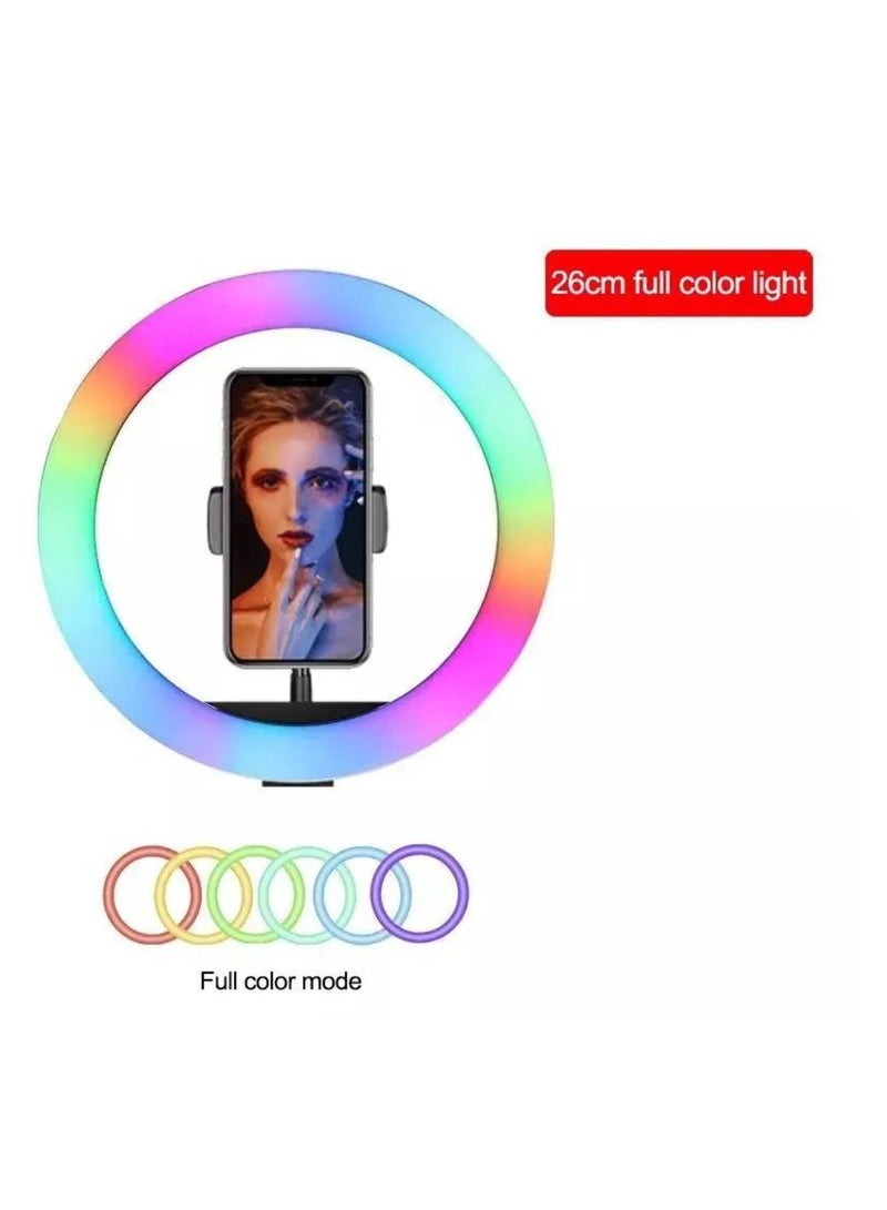 ار جي بي ضوء RGB LED ناعم MJ26 لكاميرا الهاتف الذكي وتصوير فيديو يوتيوب - Image 4