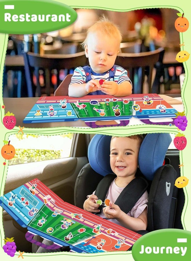 Benresive Reusable Sticker Book for Toddlers 2-4 Years, Fun Travel Stickers for Kids, Waterproof Sticker Books for Toddlers 1-3, Crafts Activities for Todddlers 1-3 2-4 3-5 - Sports - Image 3