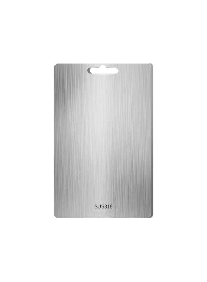 316 Stainless Steel Cutting Board, Double-Sided, Food Grade, Rust-Proof, Durable, Perfect For Cutting Meat, Fruits And Vegetables - Premium Kitchen Cutting Mat, More Hygienic - Image 2