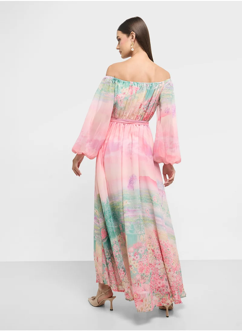 ايلا Floral Print Dress