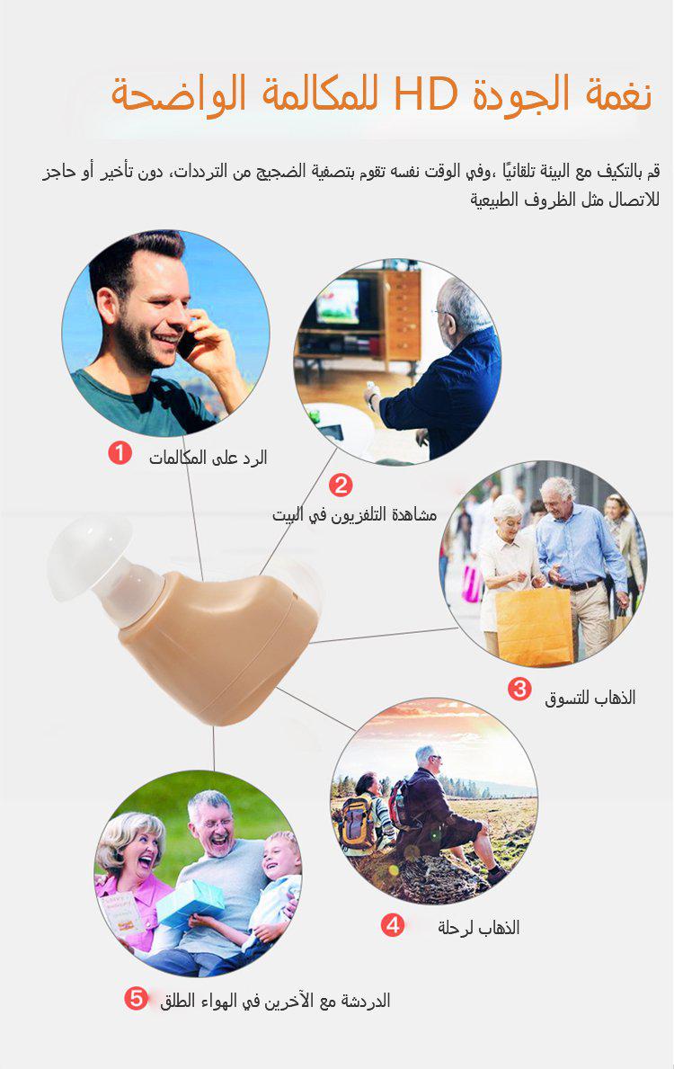 K80 Hearing Enhancement Device for Seniors - Smart Anti-Noise In-Ear Aid with Sound Adjustment, Waterproof, Hidden Design for Daily Use - Image 3