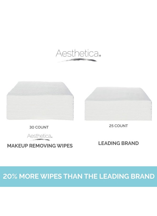 Aesthetica - Esthetica Makeup Removing Wipes Face & Eye Makeup Remover Wipes 6 Pack Bulk (180 Wipes Total) Hypoallergenic & Dermatologist Tested Oil & Fragrance Free Made In Usa - Image 1