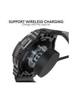 Y&D Band with Case Compatible Galaxy Watch 5 44mm, for 4 44mm Case, Shockproof Sport TPU Replacement Strap  - Image 2