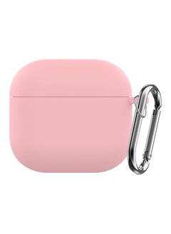 Airpods 4 Case Cover With Keychain Soft Silicone Skin Case Cover Full Protective Pink