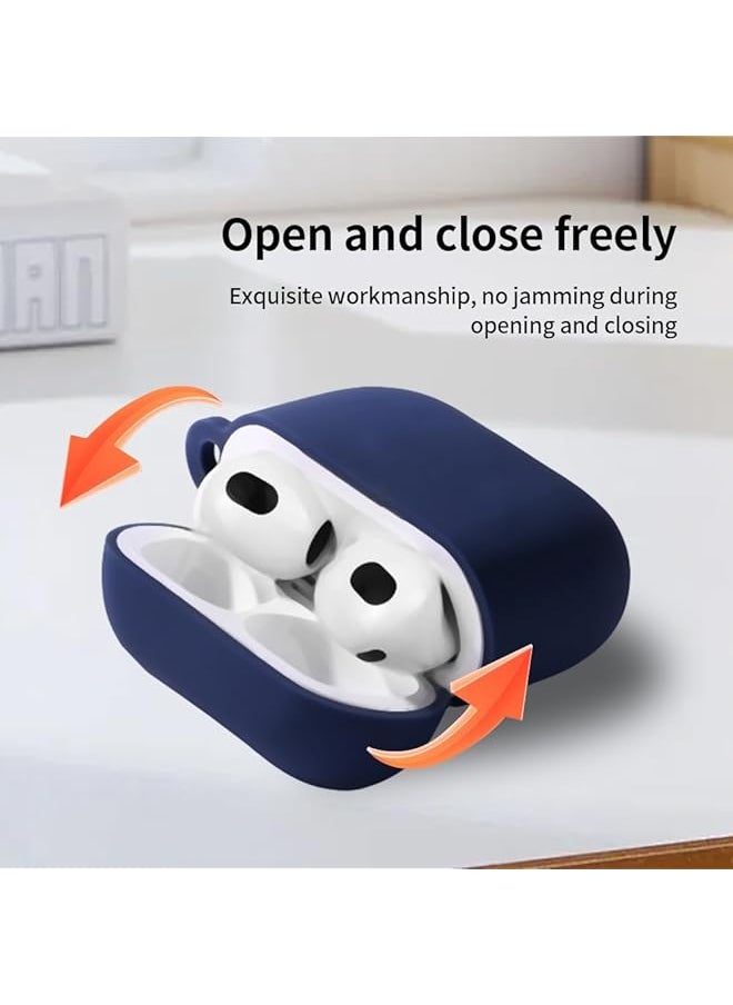 Dado - Airpods 4 Case Cover With Keychain Soft Silicone Skin Case Cover Full Protective Pink - Image 1