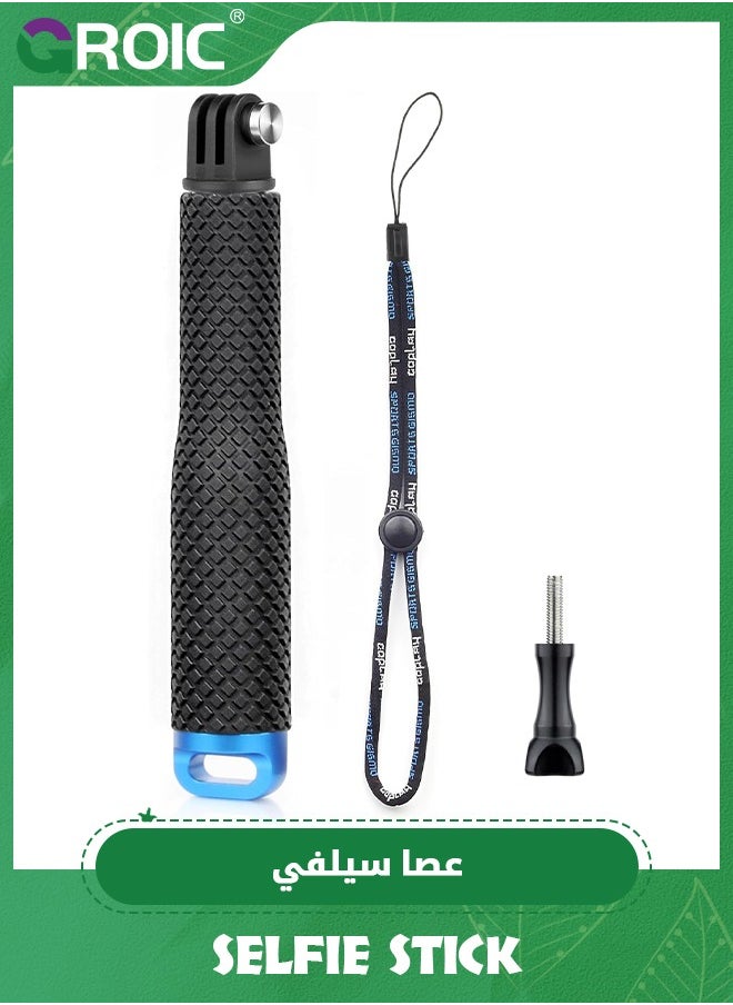 GROIC Waterproof Pole Selfie Stick Pocket Size Underwater Handle Grip Monopod Alumium for Gopro Hero Session Max Insta360 AKASO DJI OSMO Digital Cameras  - Image 1