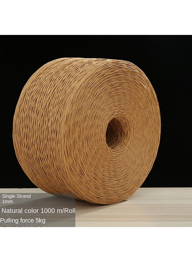 Bluejw Factory Direct Single Double Strand 1, 2mm Environmental Protection Paper Rope Kraft Paper Rope Bundled Chinese Medicine Cake Paper Rope Can Be Processed - Image 1