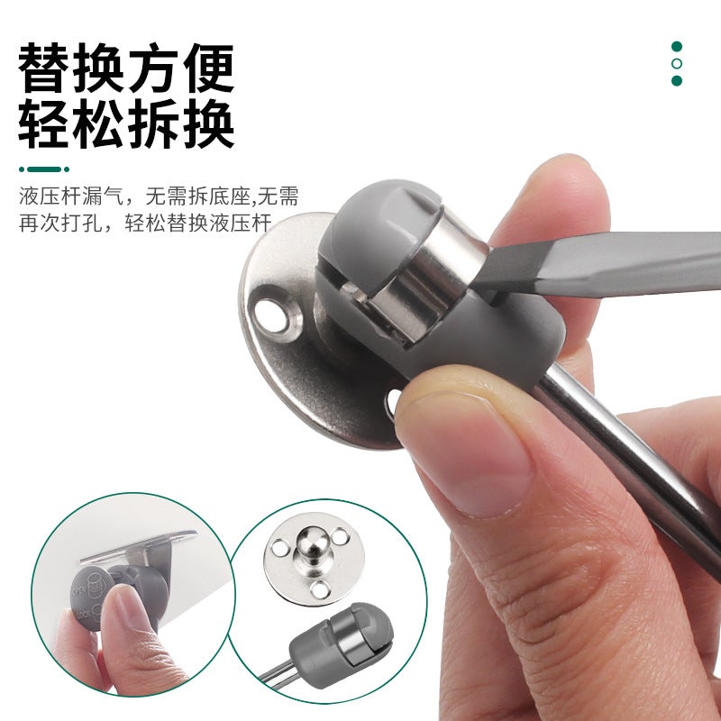 Iron Head Copper Core Air Pressure Rod Direct Telescopic Air Support Cabinet Flip Door Cabinet Hydraulic Rod Hardware Support Rod - Image 4