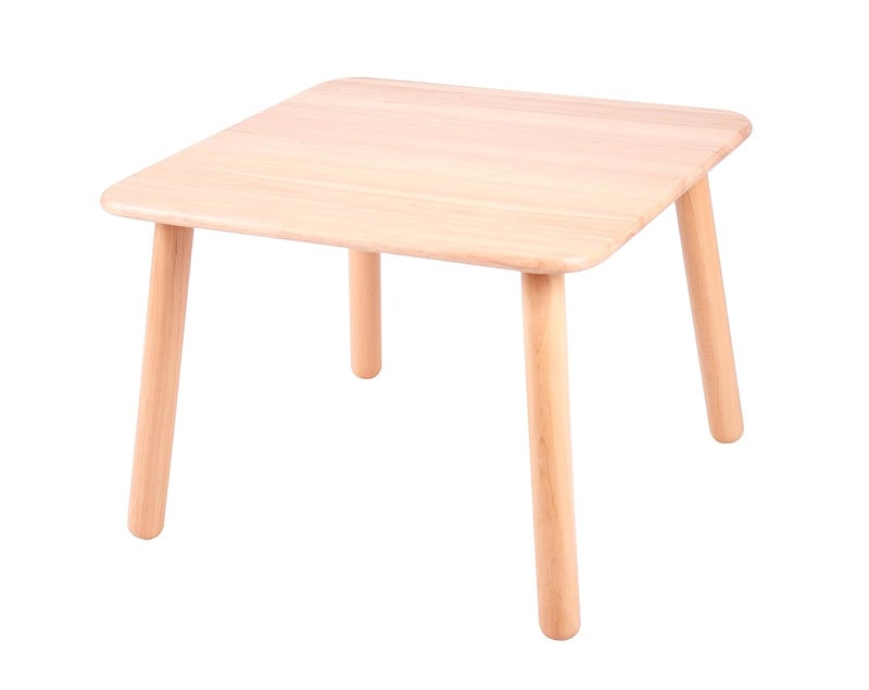 Brainsmith Wooden Table for Kids 15 Years Durable Multipurpose Activity Table for Home and Preschool 4 Seater Baby Furniture Made of Rubberwood - Image 1