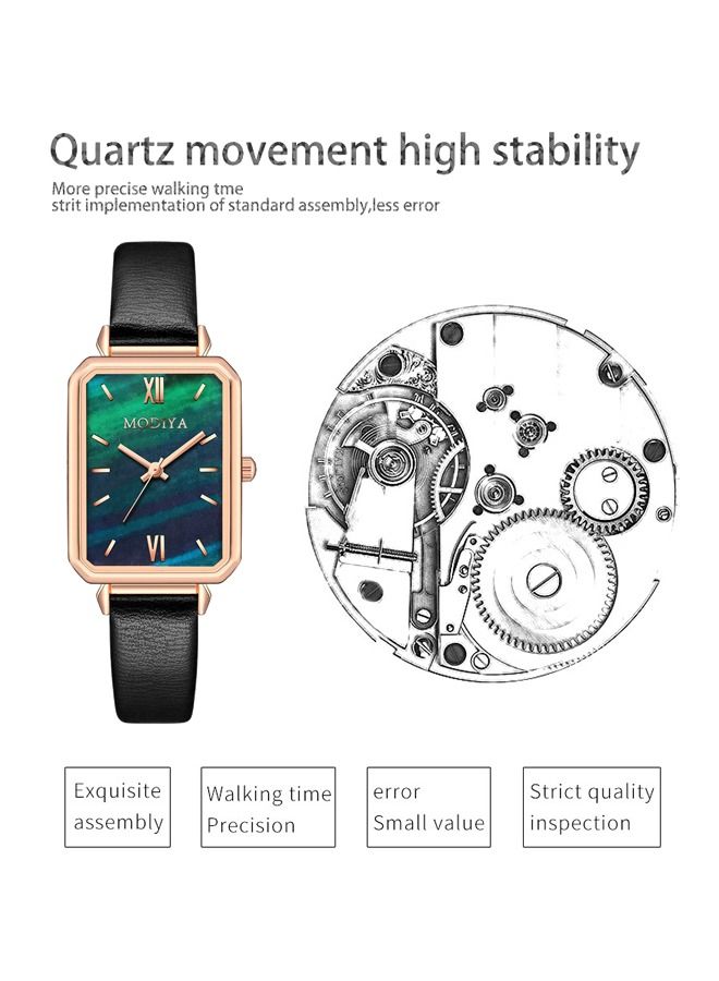 MODIYA Women's Casual PU Leather Analog Watch - Image 4