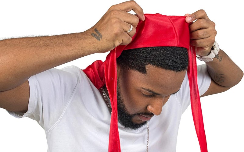 ForceWave Silky Durag for Men Wave Cap Satin Dorag for Men Women 360 Wave - Image 2