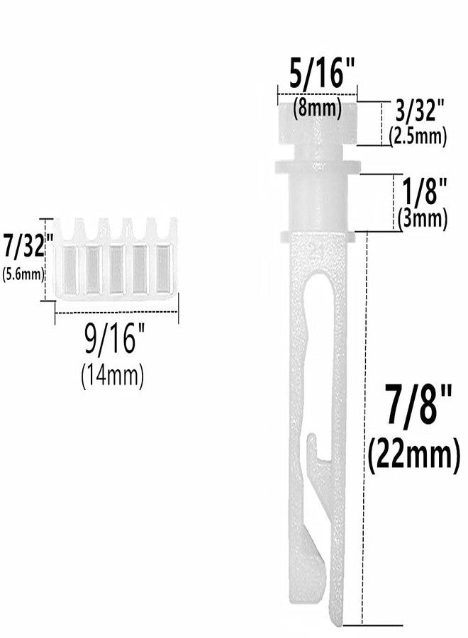 APUXON 40pcs The Stem and Gear for Vanes Carrier of 3-1/2" or 5" Vertical Blinds Components Used for Headrail - Image 2