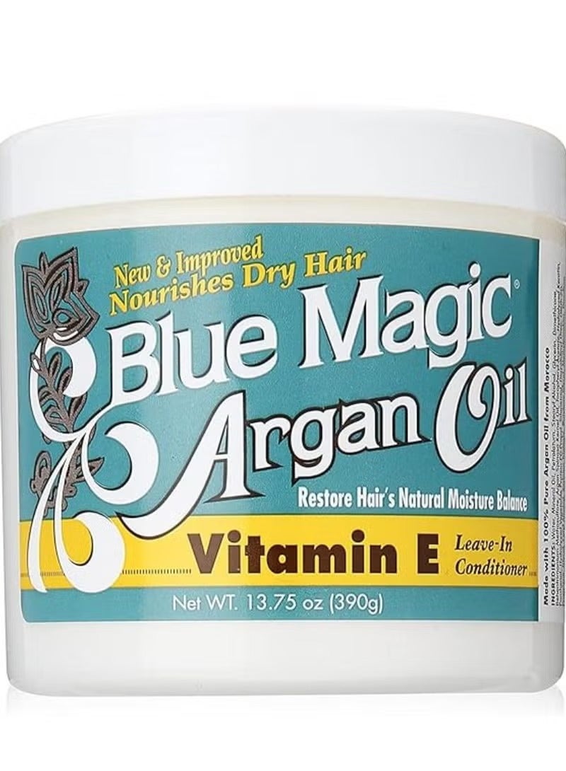 BLUE MAGIC Argan Oil Vitamin E Leave-In Conditioner 390g
