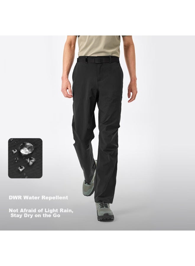 PELLIOT Men'S Outdoor Quick-Dry Pants Summer Sports Breathable Hiking Waterproof Long Pants 11321405 Black Xxl - Image 1
