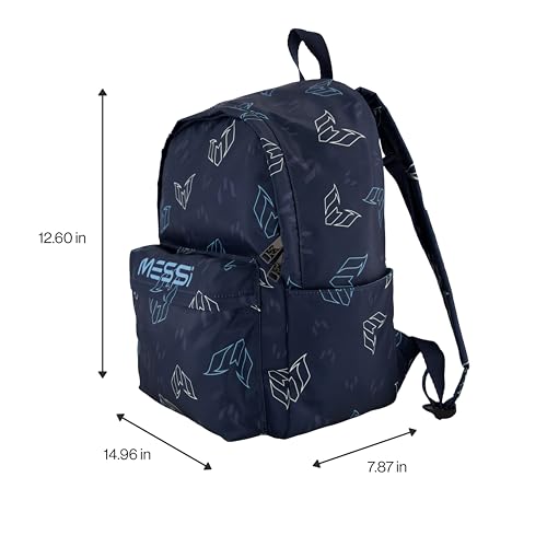 Messi Lifestyle Backpack, Bookbag with Pockets & Adjustable Straps, Blue Multi, One Size - Image 4